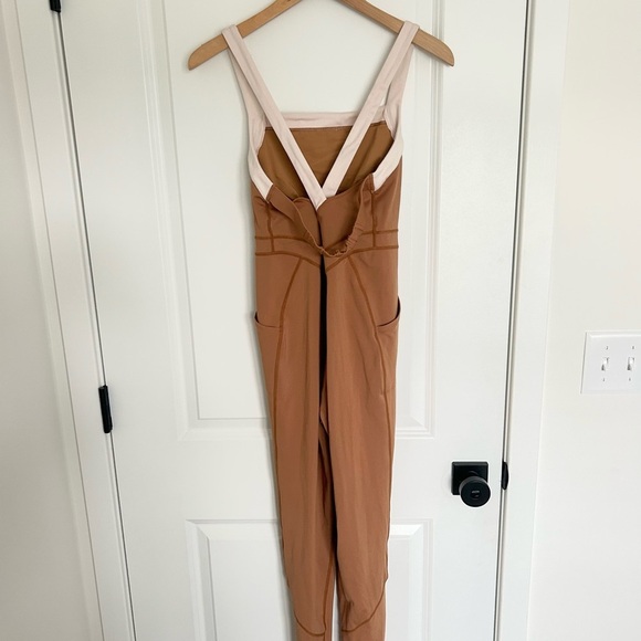 Free People Movement Rebel Onesie Jumpsuit Two Toned Burnt Topaz Medium - Picture 4 of 5
